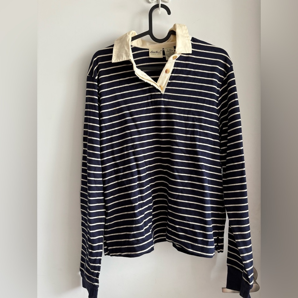 Eddie Bauer polo jersey rugby top